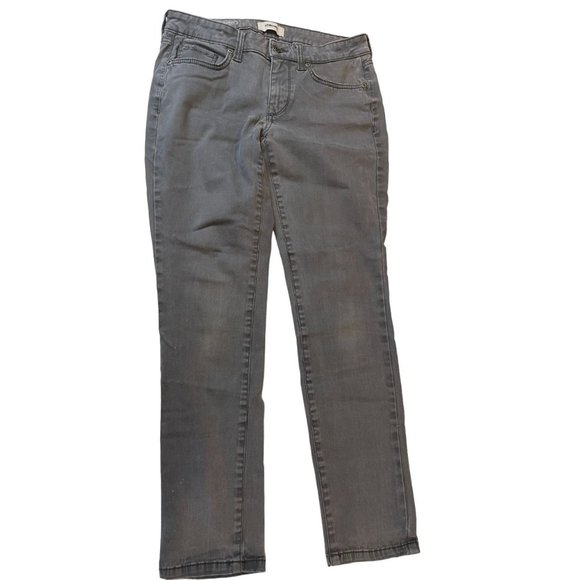 Sonoma Womens Jeans Skinny Leg Mid Rise Five Design Pockets Dark Gray Size 4S - Picture 1 of 9